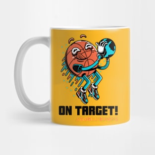 Trippy Basketball Playing Basket, Urban Style Mug